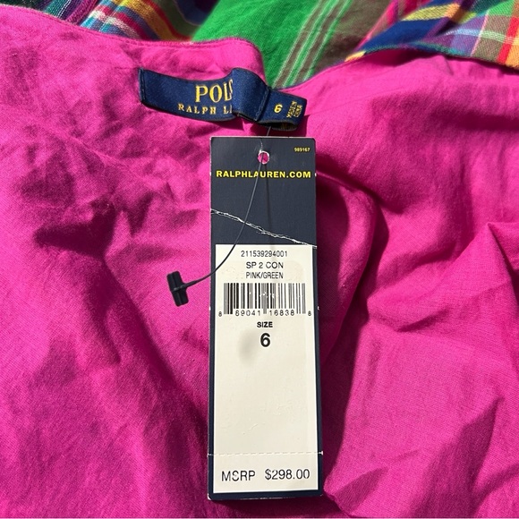 Polo Ralph Lauren Vibrant Plaid Maxi Wrap Dress - Picture 12 of 14